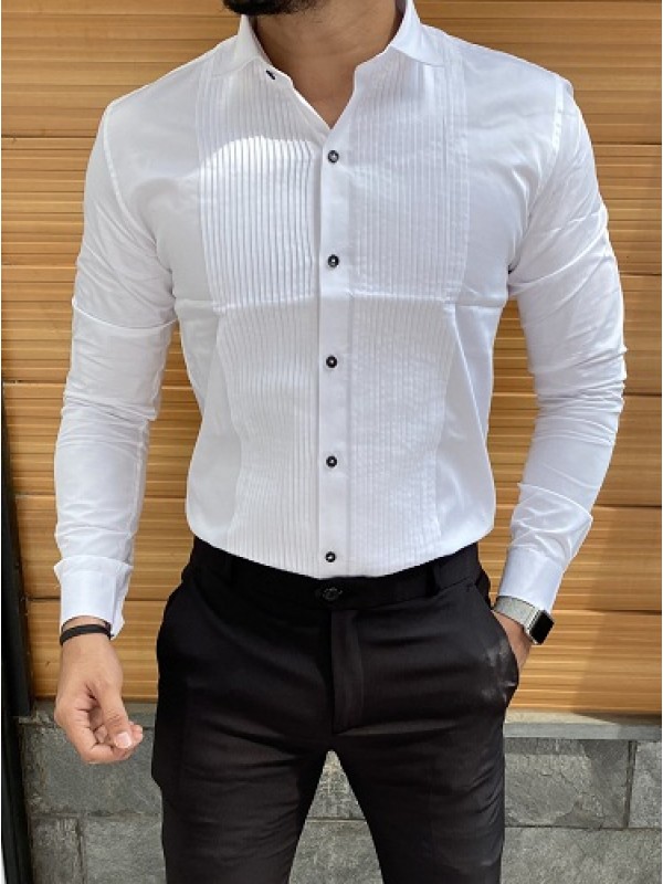 Suit cheap shirt white